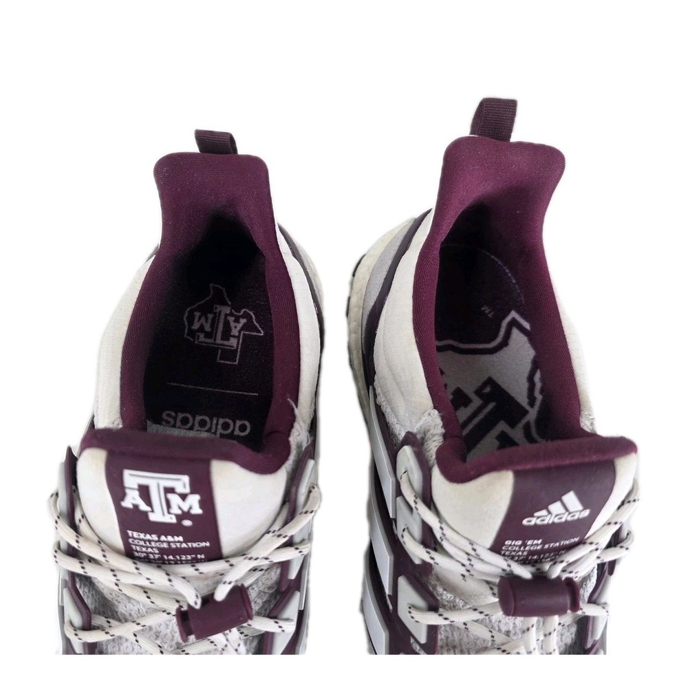 Adidas Ultraboost DNA Texas A&M College Station Shoes Mens 10.5 Maroon White - Picture 6 of 12